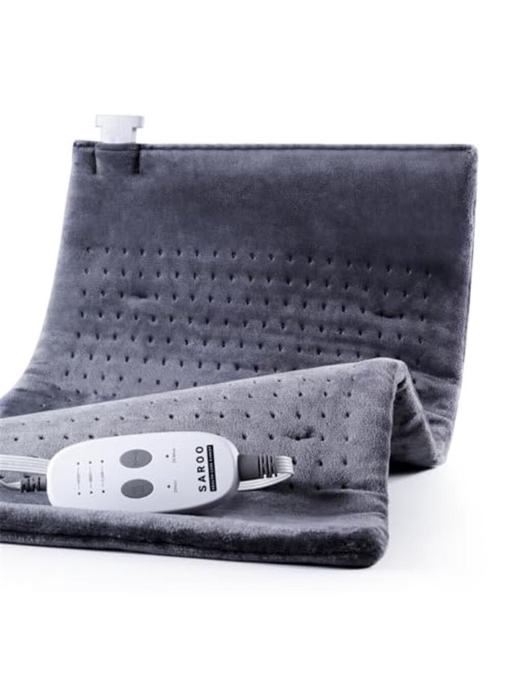 Weighted Heating Pad Massage Neck Shoulder Back Pain Relief 12 X 24 Dark Grey
